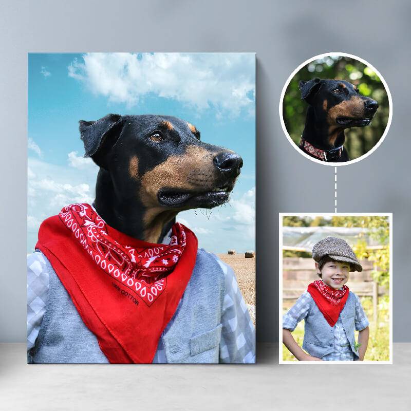 Fully Custom Pet Portrait Pet Art