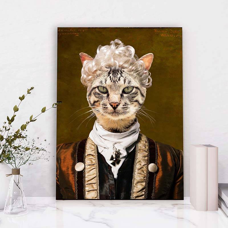 Statesman Vintage Dog Prints Cat Portraits Custom