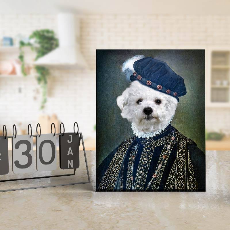 King Charles IX Custom Regal Noble Pet Portraits Drawings