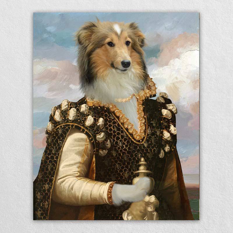 Medieval Dog Portraits Personalised Pet Portrait Royalty