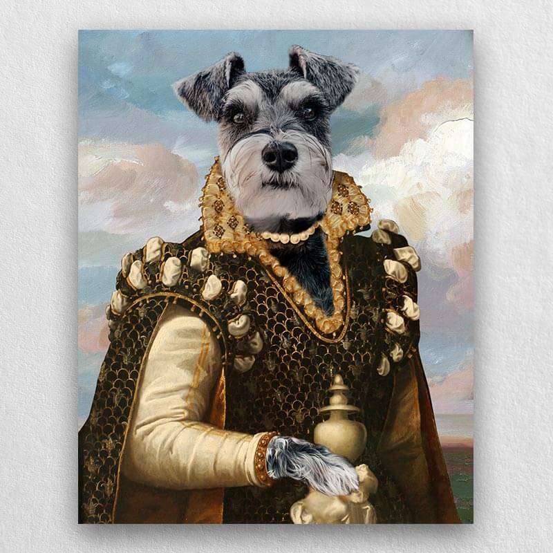 Medieval Dog Portraits Personalised Pet Portrait Royalty