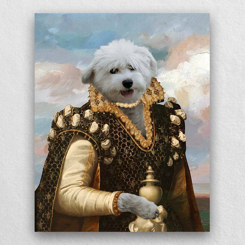 Medieval Dog Portraits Personalised Pet Portrait Royalty