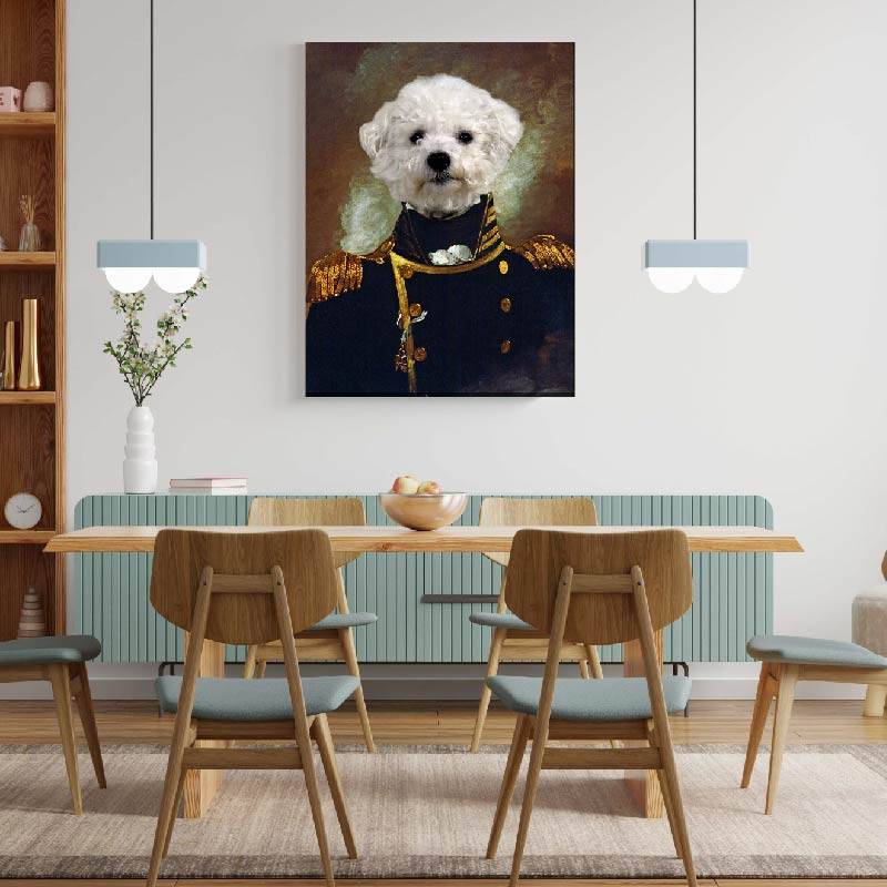 Admiral Dog Portrait Custom Pet Royalty Paintings