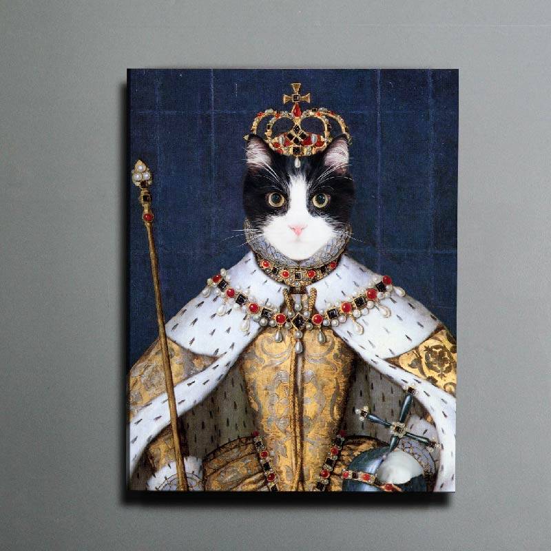 Queen Regal Painting of Pets Custom Pet Art