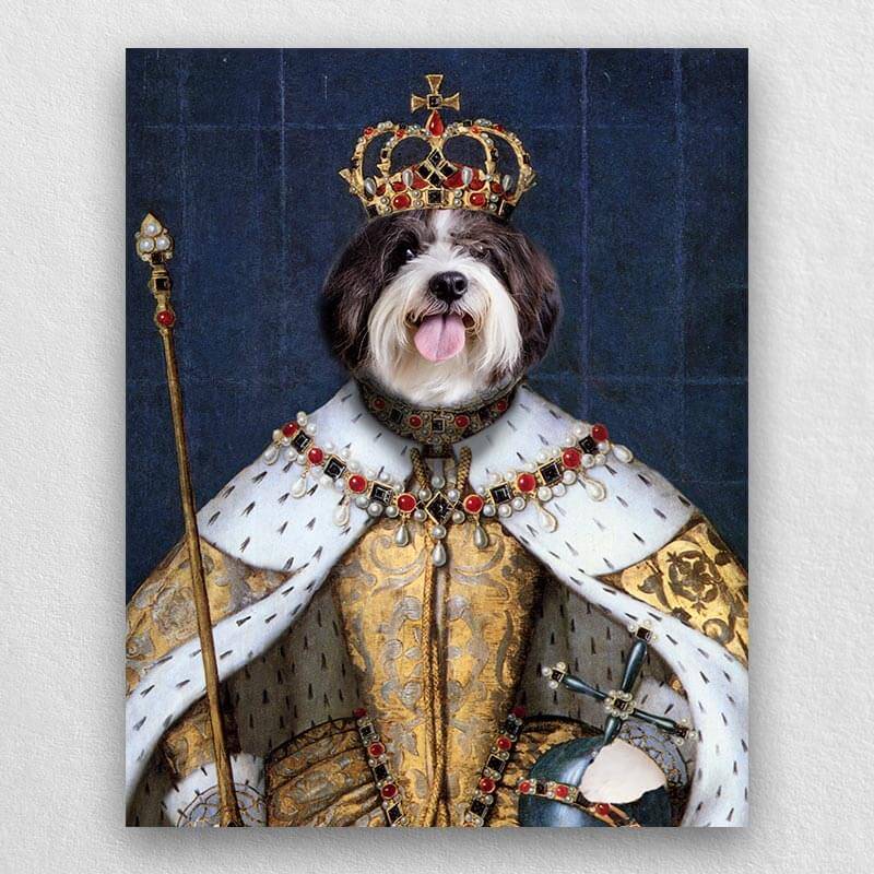 Queen Regal Painting of Pets Custom Pet Art