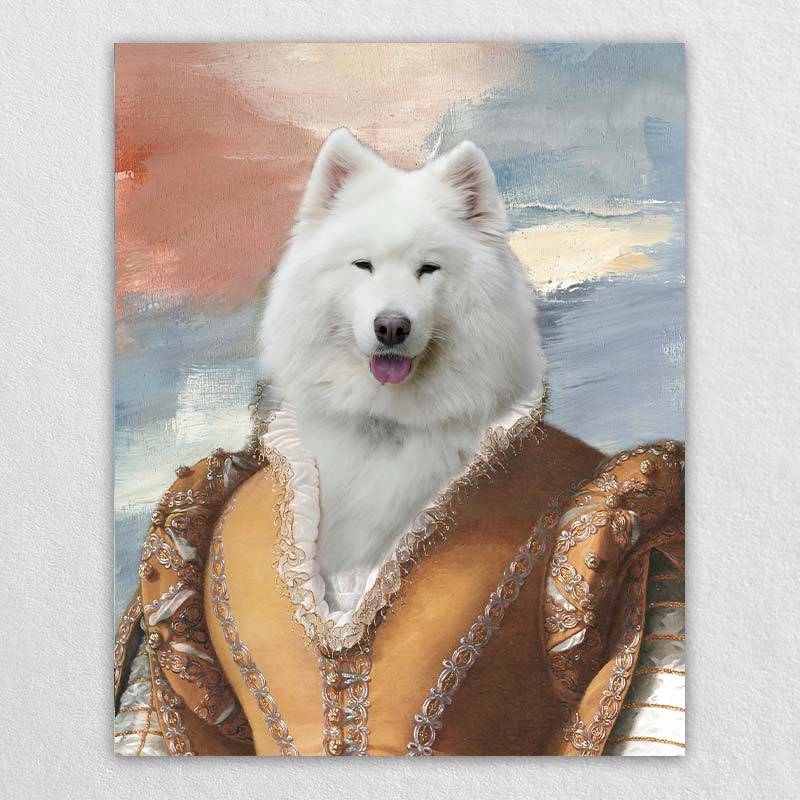 Noblewoman Pet Portrait Renaissance Dog Royal Portraits