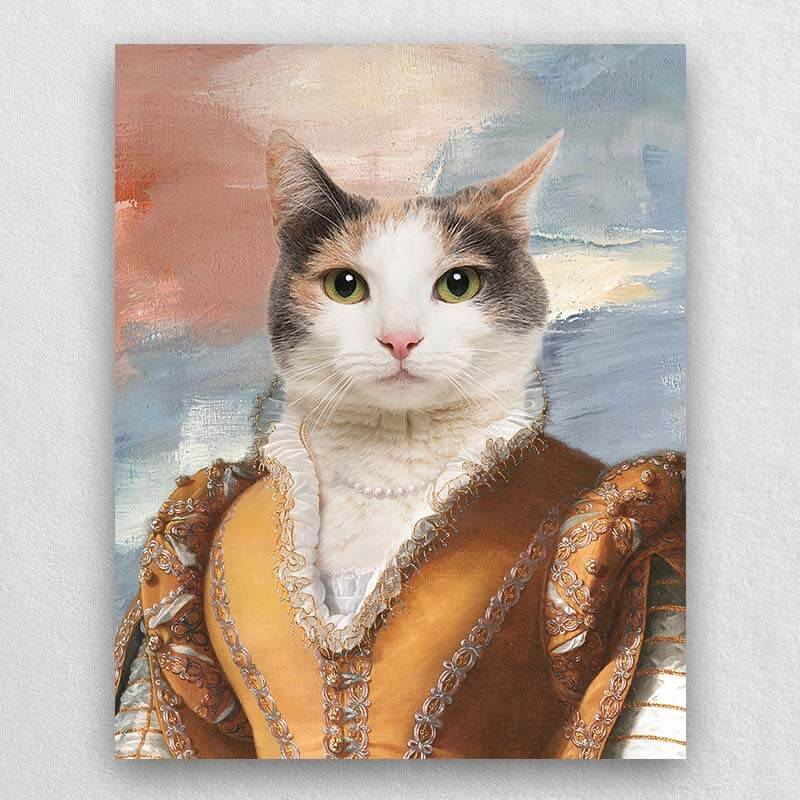 Noblewoman Pet Portrait Renaissance Dog Royal Portraits