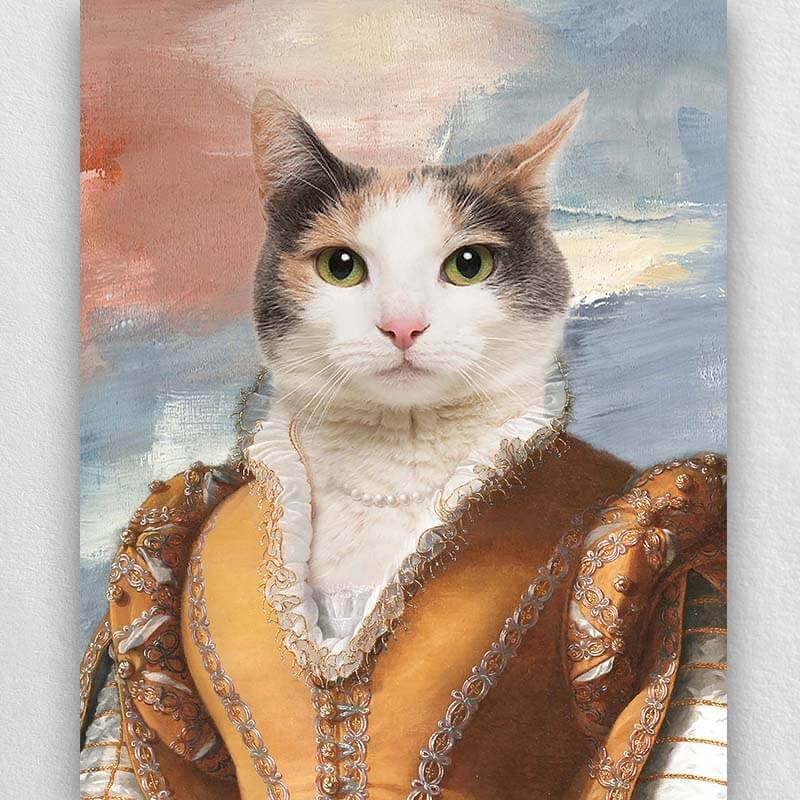 Noblewoman Pet Portrait Renaissance Dog Royal Portraits