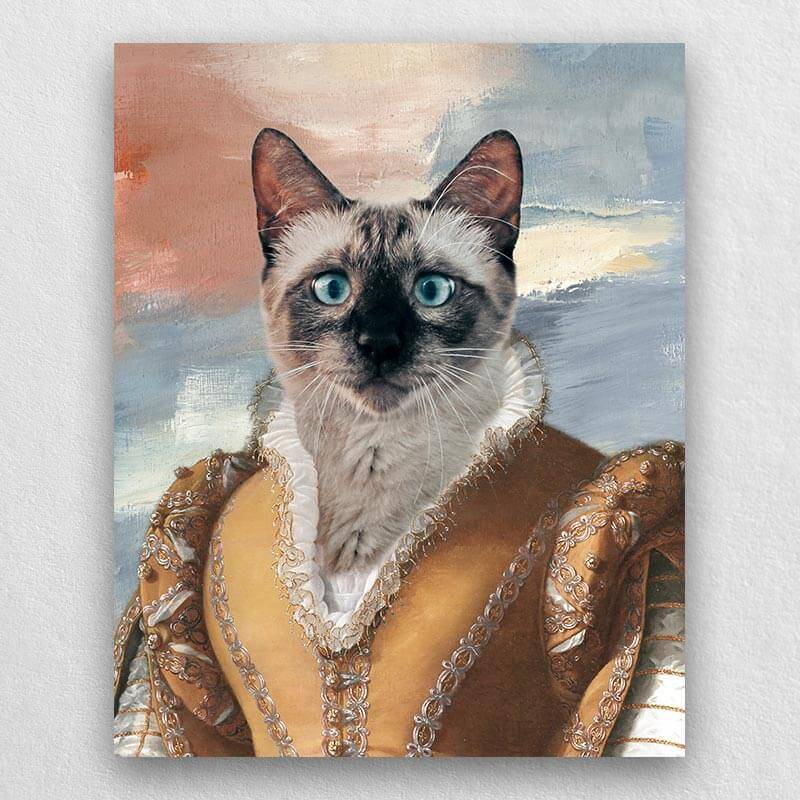 Noblewoman Pet Portrait Renaissance Dog Royal Portraits