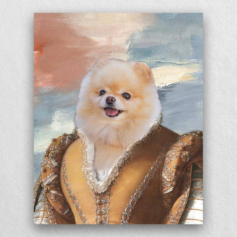 Noblewoman Pet Portrait Renaissance Dog Royal Portraits