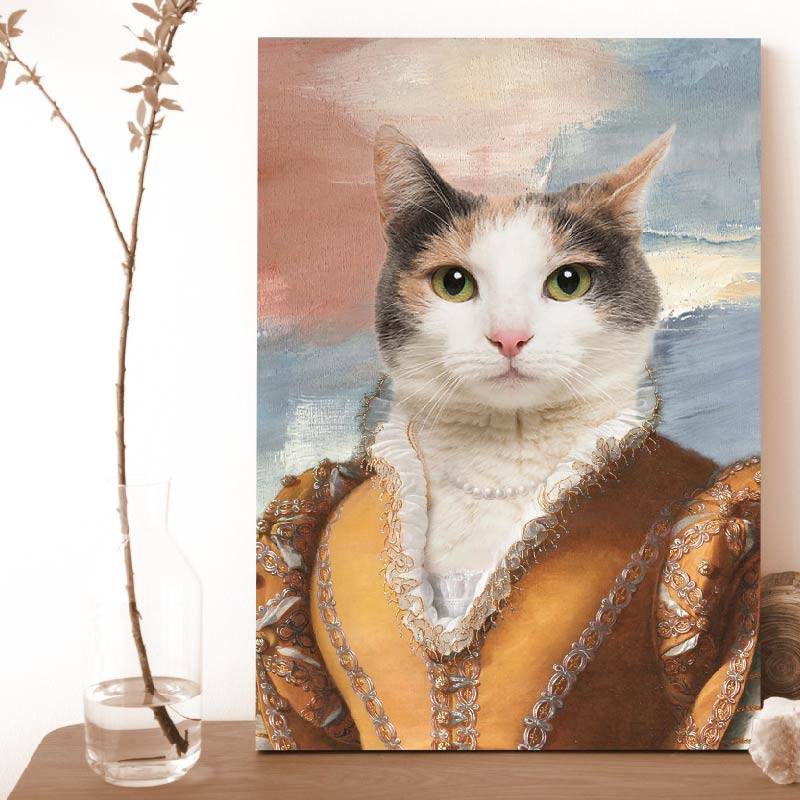 Noblewoman Pet Portrait Renaissance Dog Royal Portraits