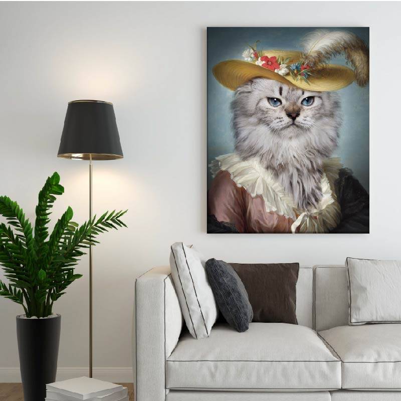 Painter Fancy Pet Portraits Pet Paintings on Canvas