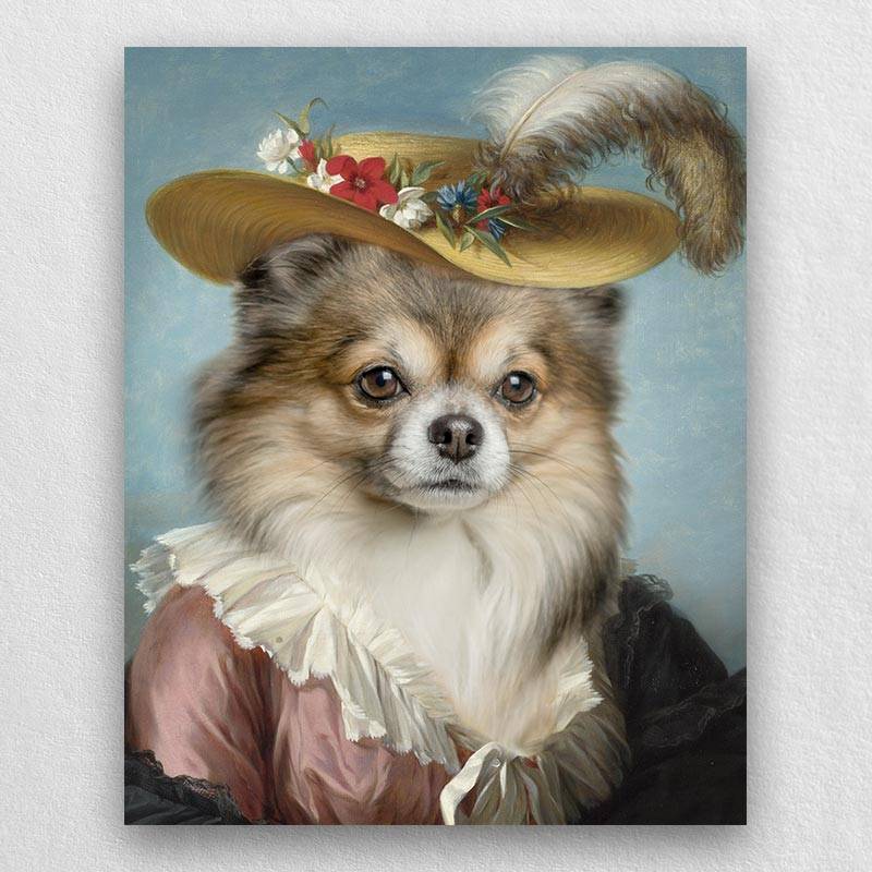 Painter Fancy Pet Portraits Pet Paintings on Canvas