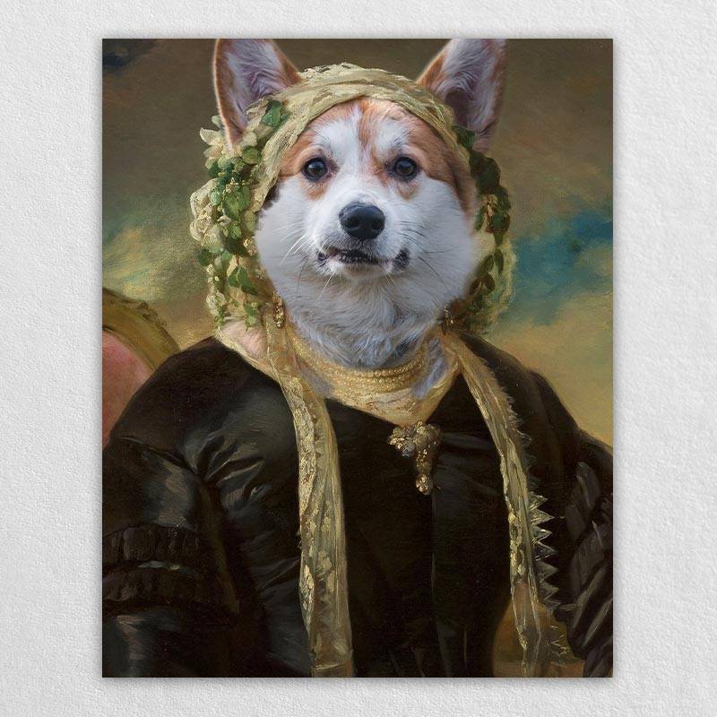 Portrait Of A Pet In A Cap Pet Renaissance Painting