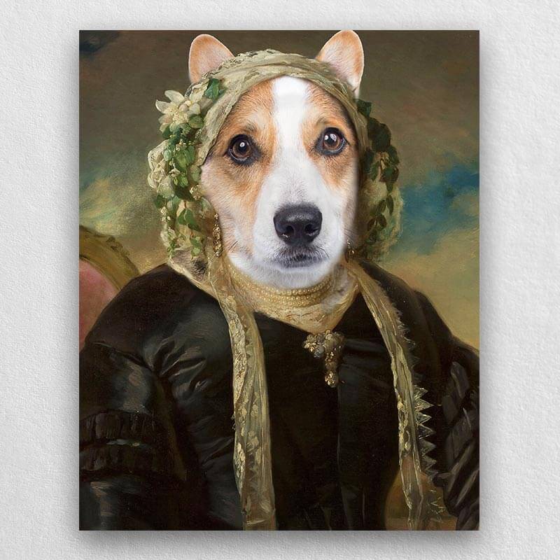 Portrait Of A Pet In A Cap Pet Renaissance Painting