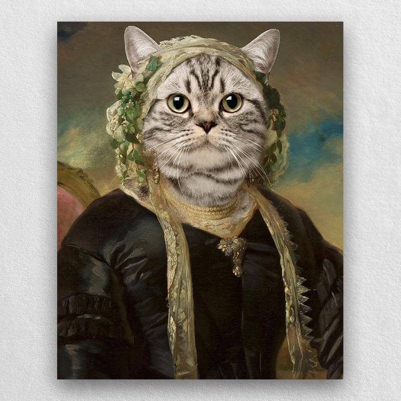 Portrait Of A Pet In A Cap Pet Renaissance Painting