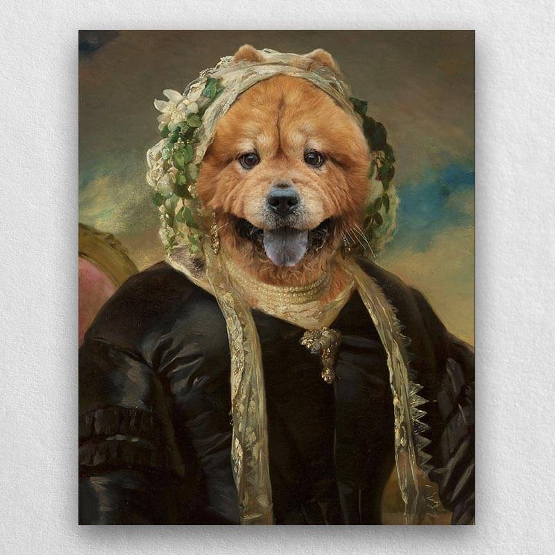 Portrait Of A Pet In A Cap Pet Renaissance Painting