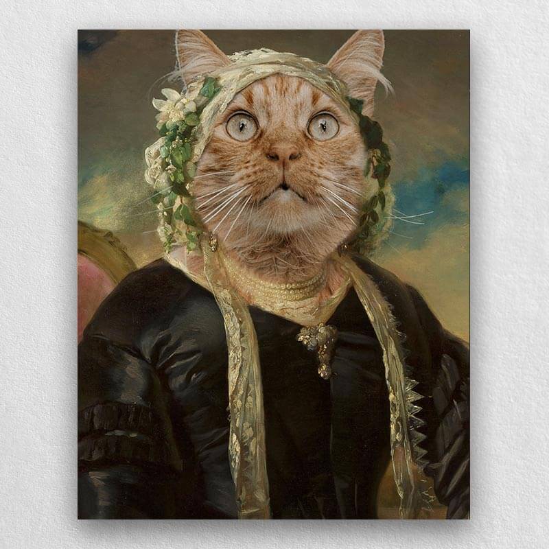 Portrait Of A Pet In A Cap Pet Renaissance Painting