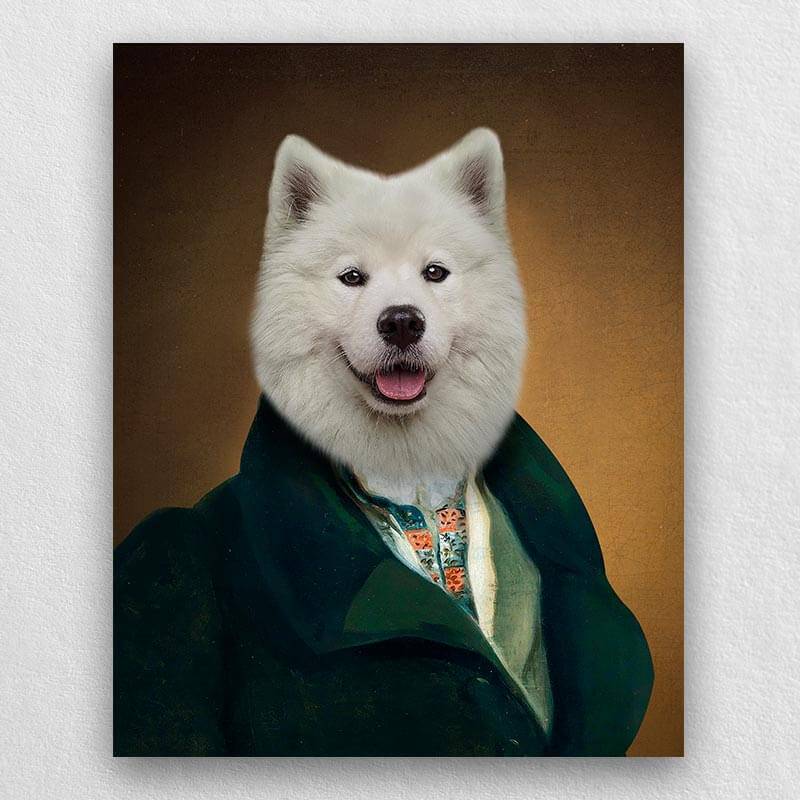 Gentleman Dog Portrait Animal Portrait Painting