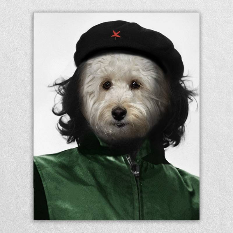 Heroic Guerrilla Fighter Custom Realistic Pet Portraits