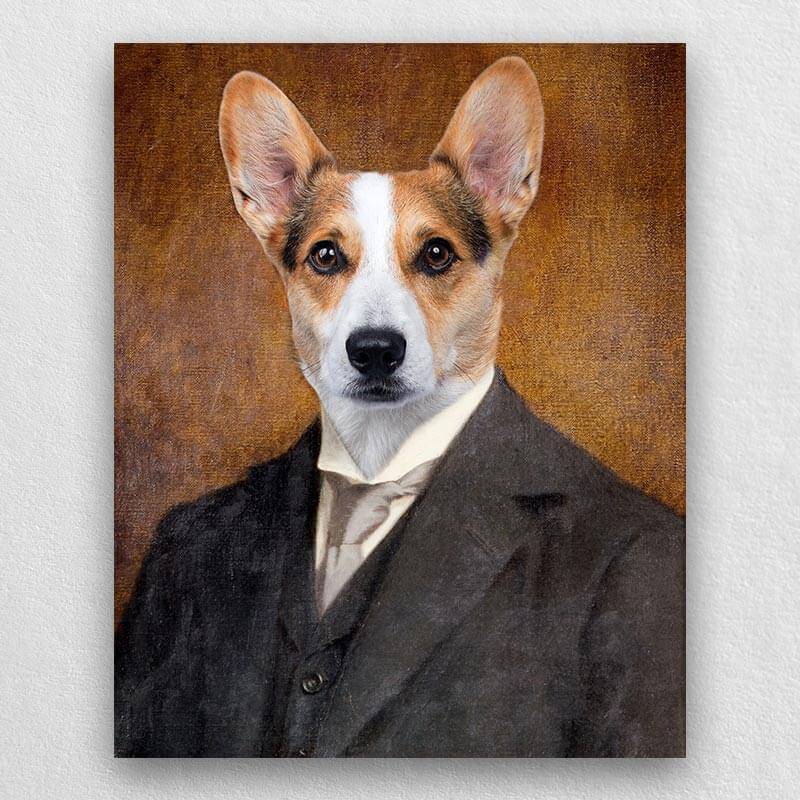 Pet Portraits In Suits Vintage Animal Portraits