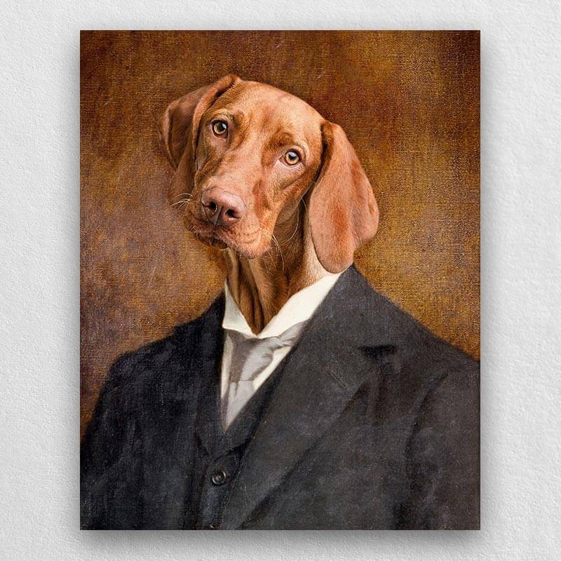 Pet Portraits In Suits Vintage Animal Portraits