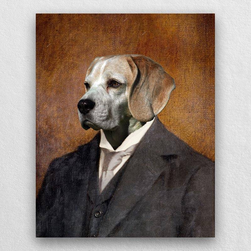 Pet Portraits In Suits Vintage Animal Portraits