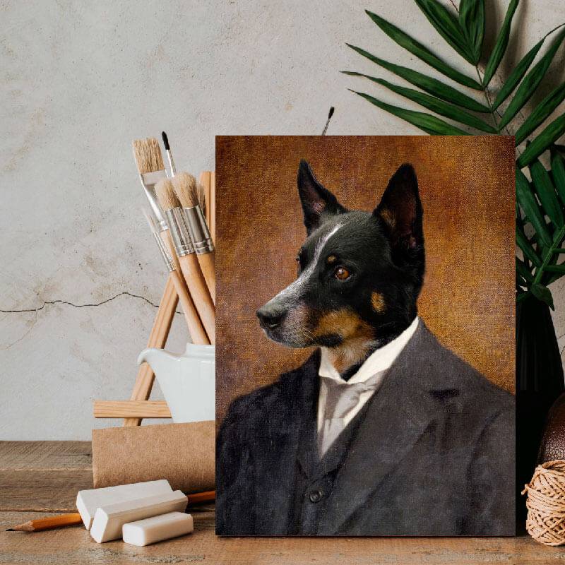 Pet Portraits In Suits Vintage Animal Portraits