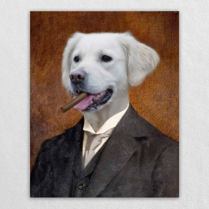 Pet Portraits In Suits Vintage Animal Portraits