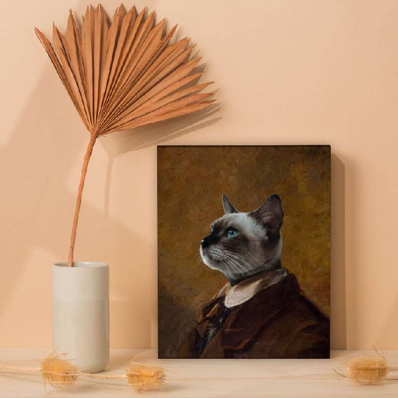 Traditional Dog Portrait Pet Painting Canvas