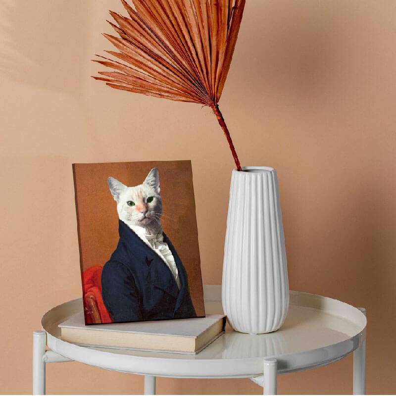 Renaissance Portraits Dog Cat Pet Portrait In Suit