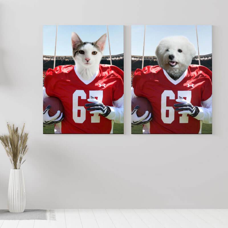 The Catch Animal Portraits Pet Canvas Painting