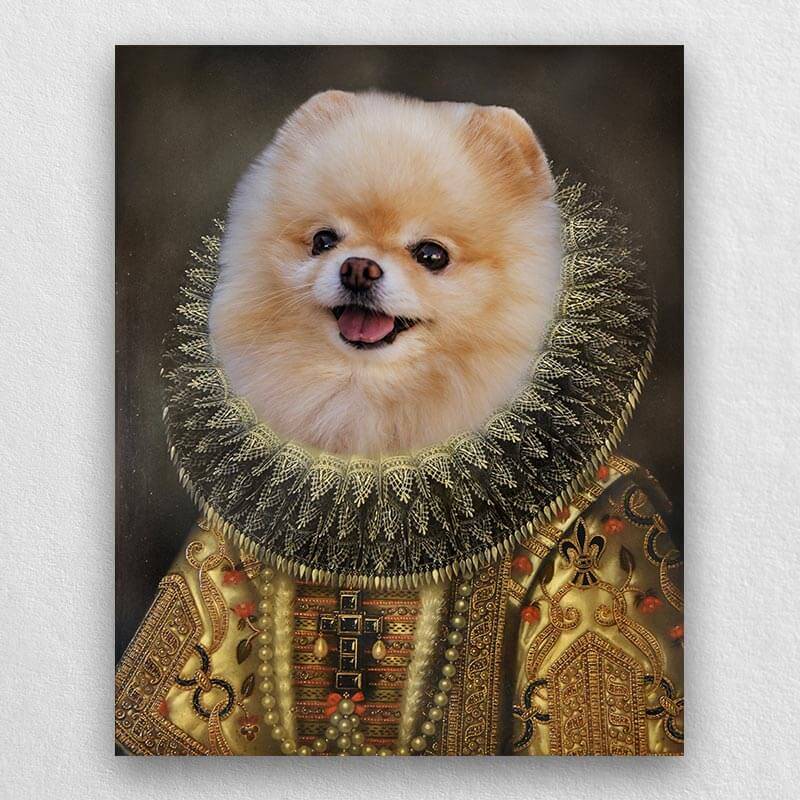 Ruff Renaissance Pet Portraits Pets Painting On Canvas