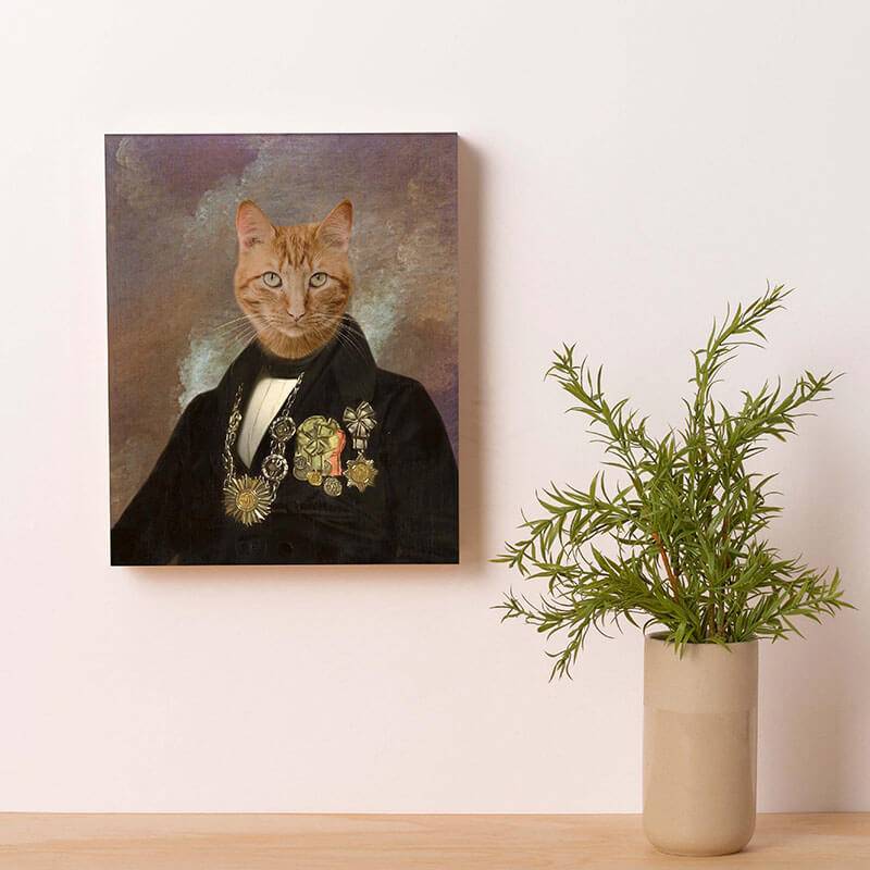 Military Portrait Pet Painting Custom Pet Portrait Art