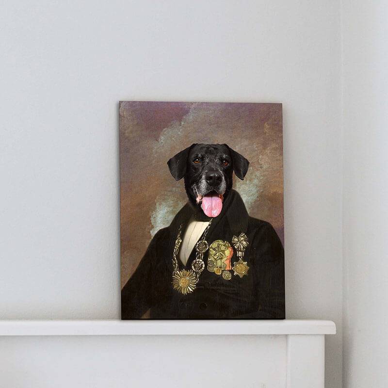 Military Portrait Pet Painting Custom Pet Portrait Art