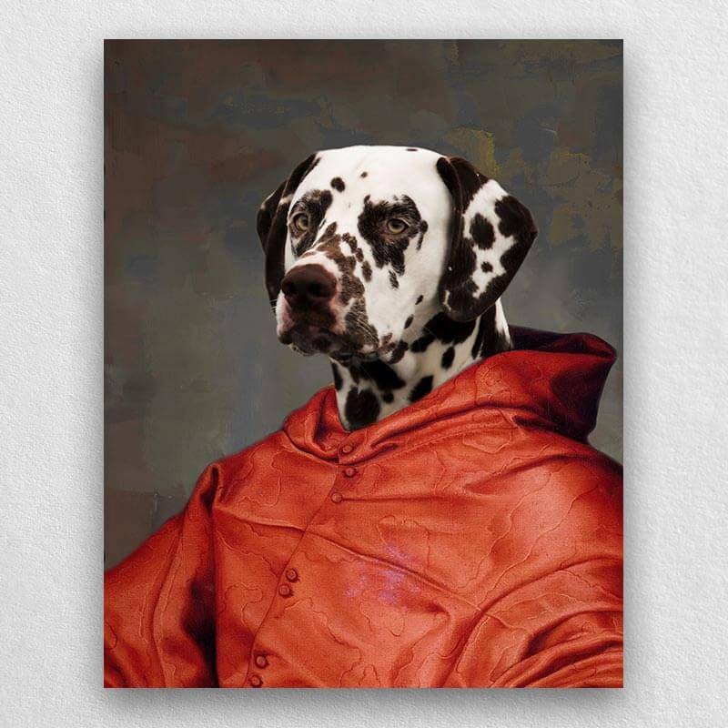 Cardinal Historical Pet Portraits Custom Pet Oil Paintings