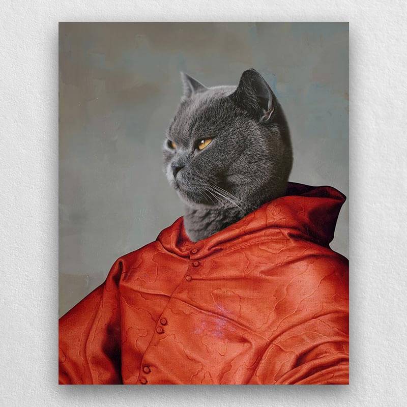 Cardinal Historical Pet Portraits Custom Pet Oil Paintings