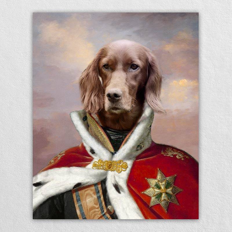 King Custom Royal Pet Portrait Dog Photo Portraits