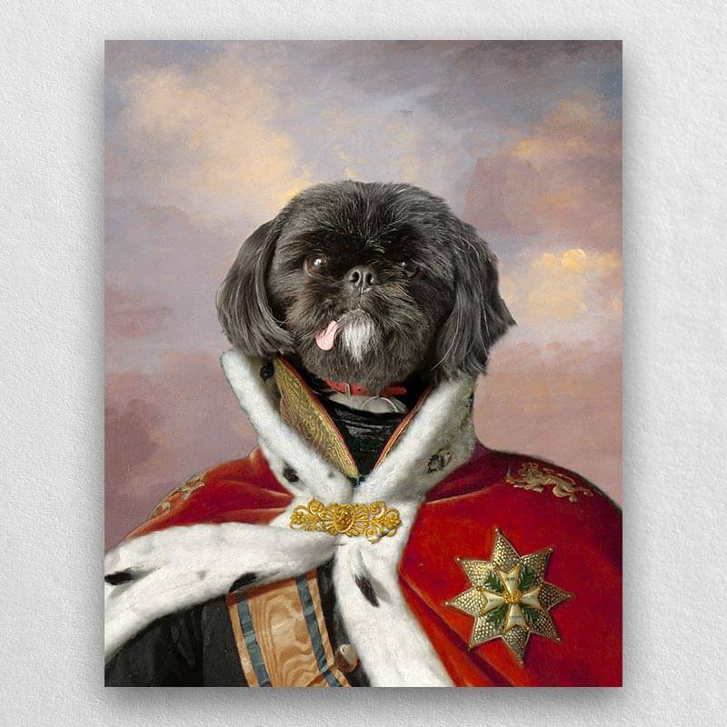 King Custom Royal Pet Portrait Dog Photo Portraits