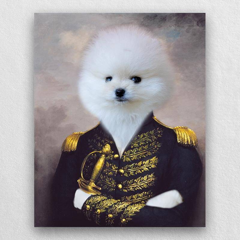 Military Officer Animal Portraits Royal Portraits Pets