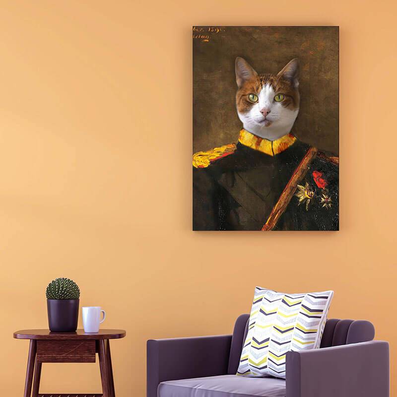 Commandant-General Custom Canvas Pet Portraits