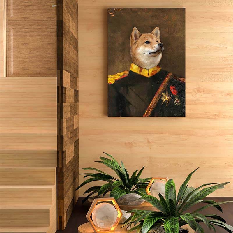 Commandant-General Custom Canvas Pet Portraits