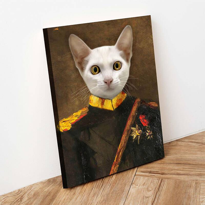 Commandant-General Custom Canvas Pet Portraits