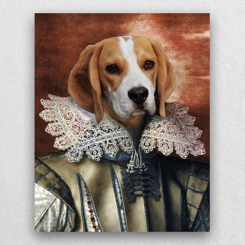 Duke Regal Pet Paintings Dog Portrait Painting