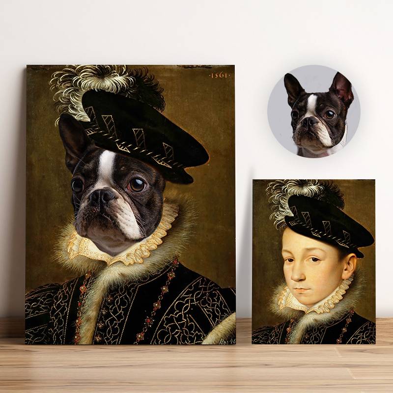 King Dog Portrait Cat Portrait Painting Pet Portrait Gift