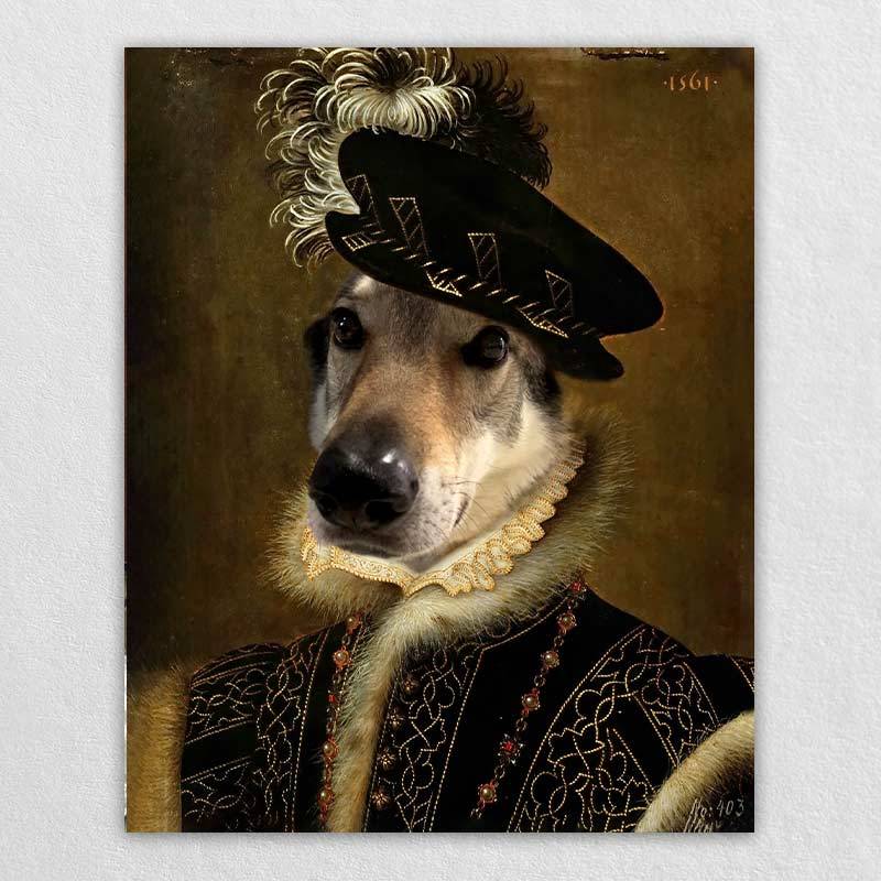 King Dog Portrait Cat Portrait Painting Pet Portrait Gift