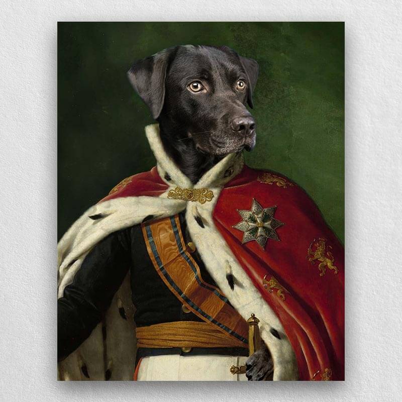 King Dog Painting Animal Pet Portraits Royalty