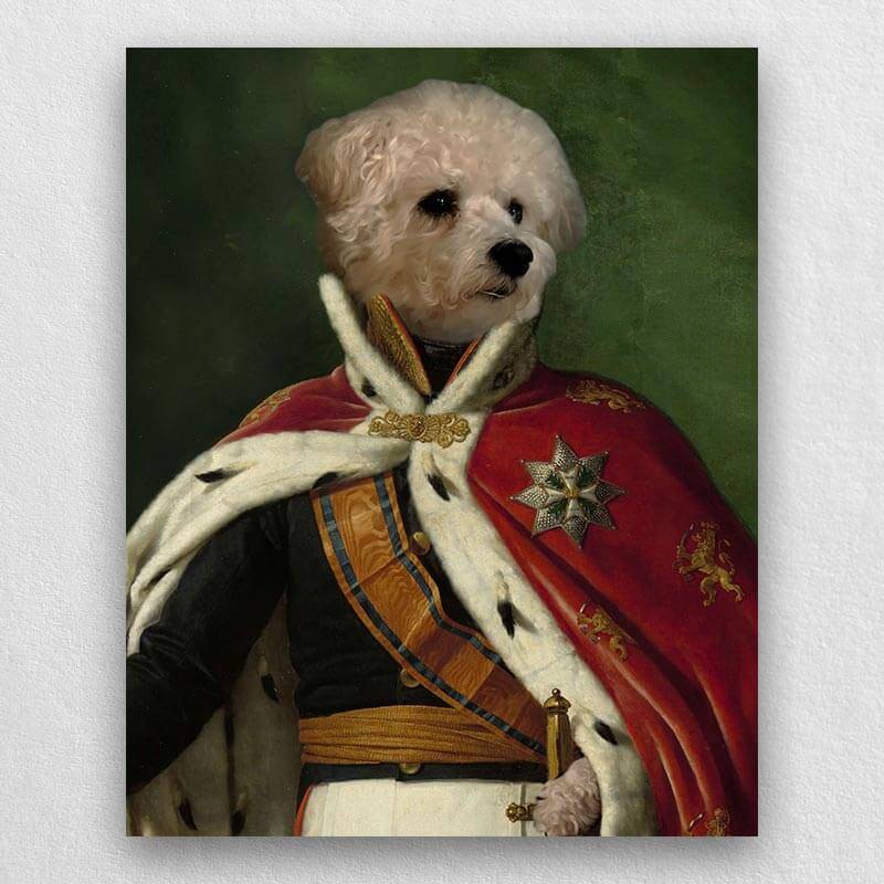 King Dog Painting Animal Pet Portraits Royalty