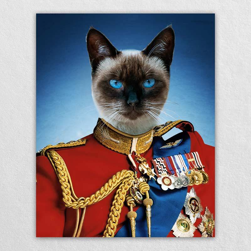 Prince Cat Portrait Royal Dog Paintings Pet Face Portraits