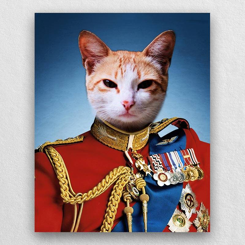 Prince Cat Portrait Royal Dog Paintings Pet Face Portraits